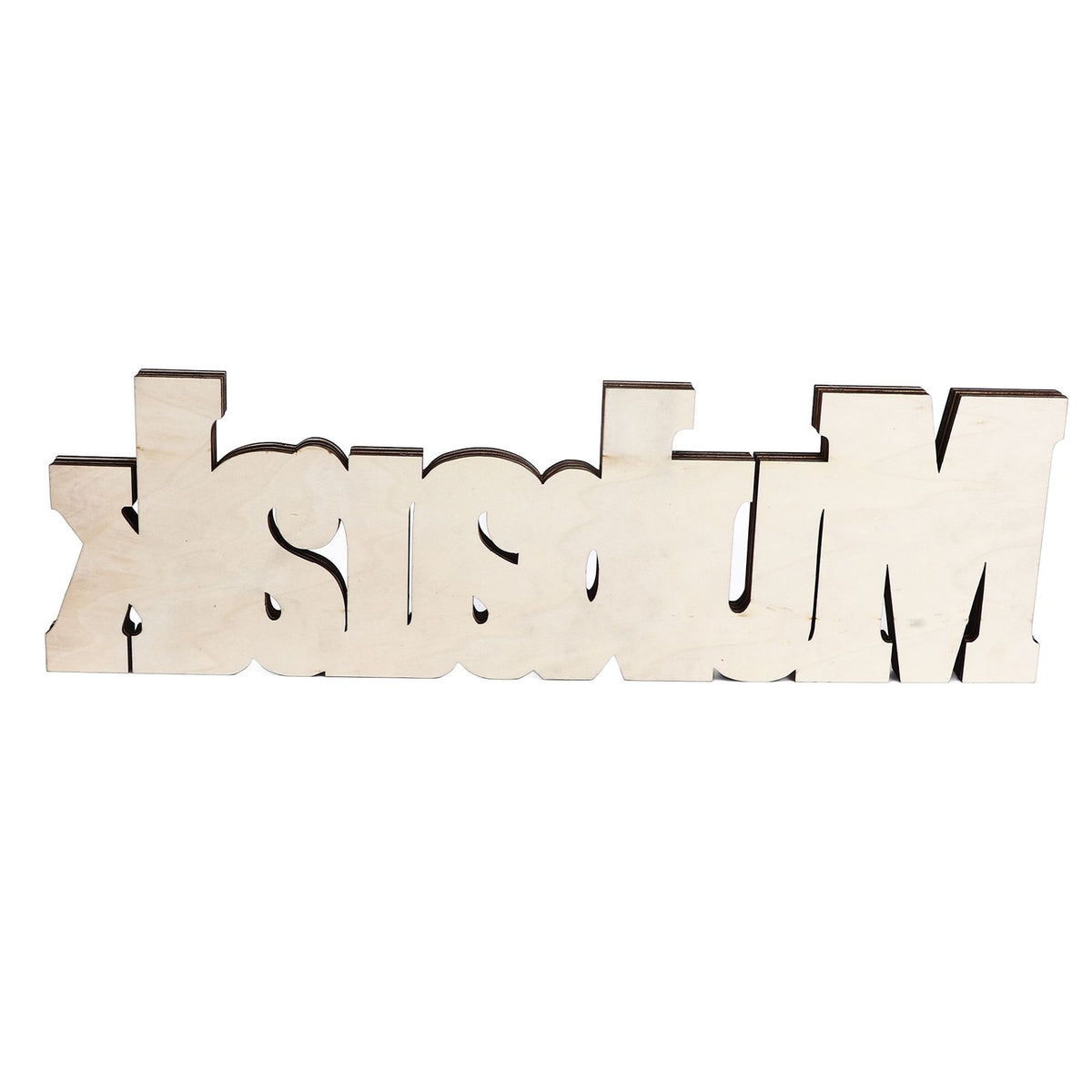 Wooden EID Letter Decoration Multilayer Carving Boxwood Wooden Eid Decorations Multilayer Carving Eid Crafts for EID Al Fitr