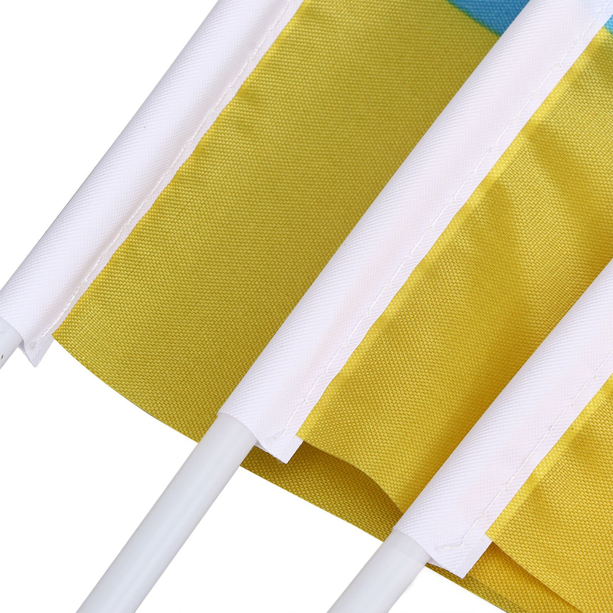 10 Set Ukraine Handheld Flags Mini Polyester Ukrainian Hand Waving Flag for Sporting Events Festive Decoration