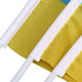 10 Set Ukraine Handheld Flags Mini Polyester Ukrainian Hand Waving Flag for Sporting Events Festive Decoration