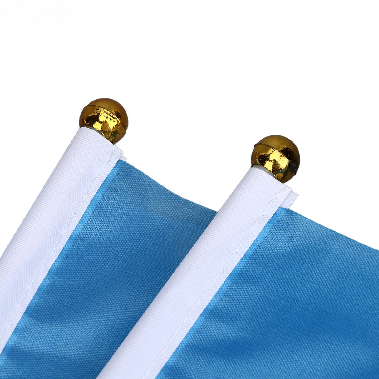 10 Set Ukraine Handheld Flags Mini Polyester Ukrainian Hand Waving Flag for Sporting Events Festive Decoration