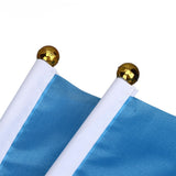 10 Set Ukraine Handheld Flags Mini Polyester Ukrainian Hand Waving Flag for Sporting Events Festive Decoration