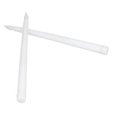 2pcs LED Taper Candles Battery Powered Flameless LED Candle Sticks for Festival Wedding Birthday Party White Shell