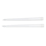 2pcs LED Taper Candles Battery Powered Flameless LED Candle Sticks for Festival Wedding Birthday Party White Shell