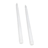 2pcs LED Taper Candles Battery Powered Flameless LED Candle Sticks for Festival Wedding Birthday Party White Shell