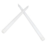 2pcs LED Taper Candles Battery Powered Flameless LED Candle Sticks for Festival Wedding Birthday Party White Shell
