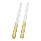 2pcs LED Taper Candles Battery Powered Flameless LED Candle Sticks for Festival Wedding Birthday Party Half Spray Gold - Extra Image