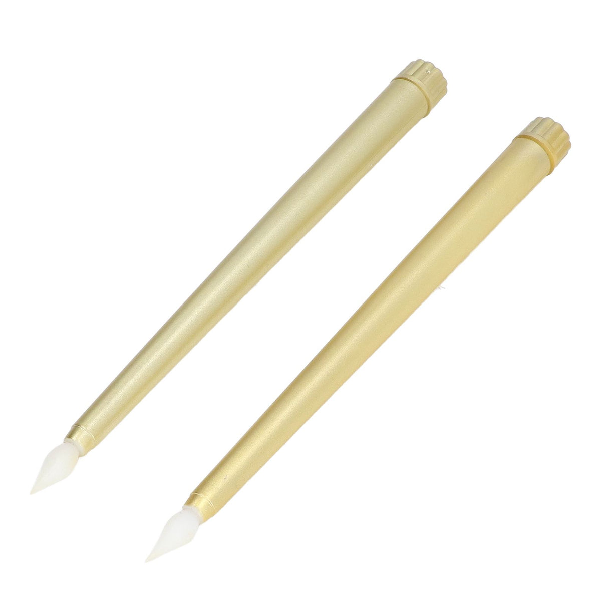 2pcs LED Taper Candles Battery Powered Flameless LED Candle Sticks for Festival Wedding Birthday Party Full Spray Gold