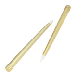 2pcs LED Taper Candles Battery Powered Flameless LED Candle Sticks for Festival Wedding Birthday Party Full Spray Gold - Close-Up Angle