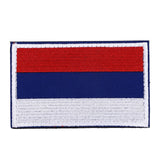 European Country Flags Patch World National Hook and Loop Badge Embroidered Patch Accessory Russia
