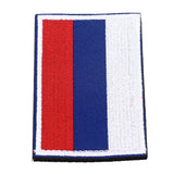 European Country Flags Patch World National Hook and Loop Badge Embroidered Patch Accessory Russia - Top-Down View