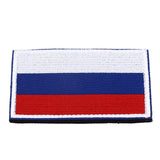 European Country Flags Patch World National Hook and Loop Badge Embroidered Patch Accessory Russia