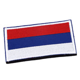 European Country Flags Patch World National Hook and Loop Badge Embroidered Patch Accessory Russia - Low Angle