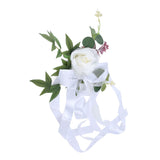 Wedding Chair Flower Nordic Style Simulation Wedding Chair Decoration for Photography Props Birthday Party Decor White