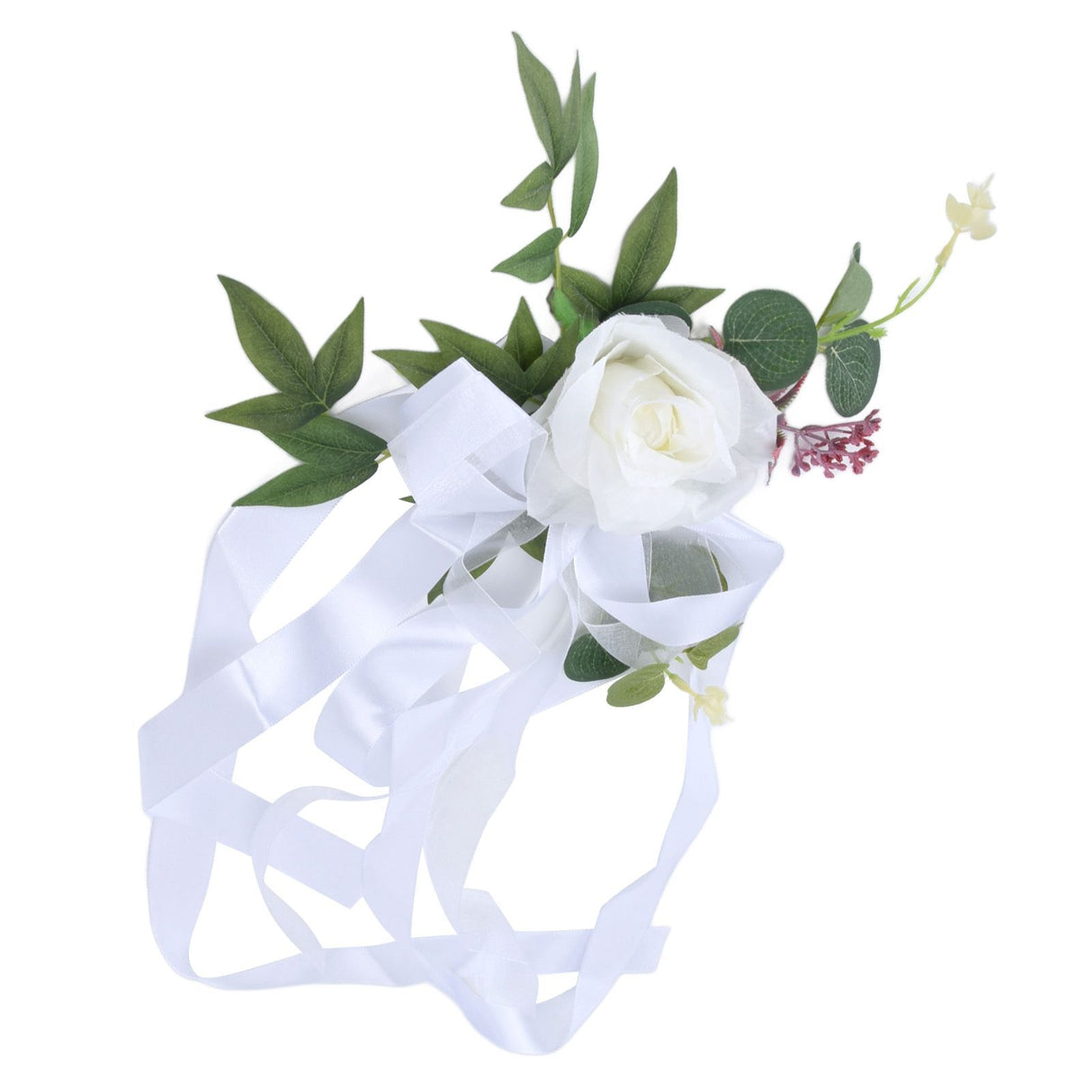 Wedding Chair Flower Nordic Style Simulation Wedding Chair Decoration for Photography Props Birthday Party Decor White