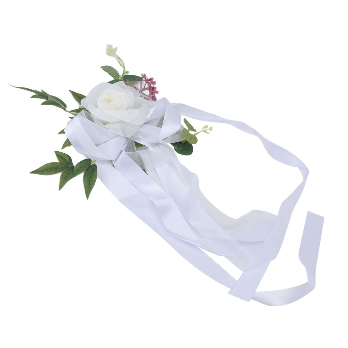 Wedding Chair Flower Nordic Style Simulation Wedding Chair Decoration for Photography Props Birthday Party Decor White