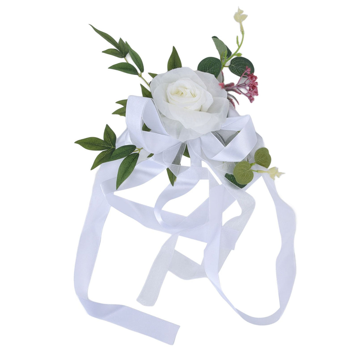 Wedding Chair Flower Nordic Style Simulation Wedding Chair Decoration for Photography Props Birthday Party Decor White