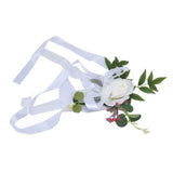 Wedding Chair Flower Nordic Style Simulation Wedding Chair Decoration for Photography Props Birthday Party Decor White