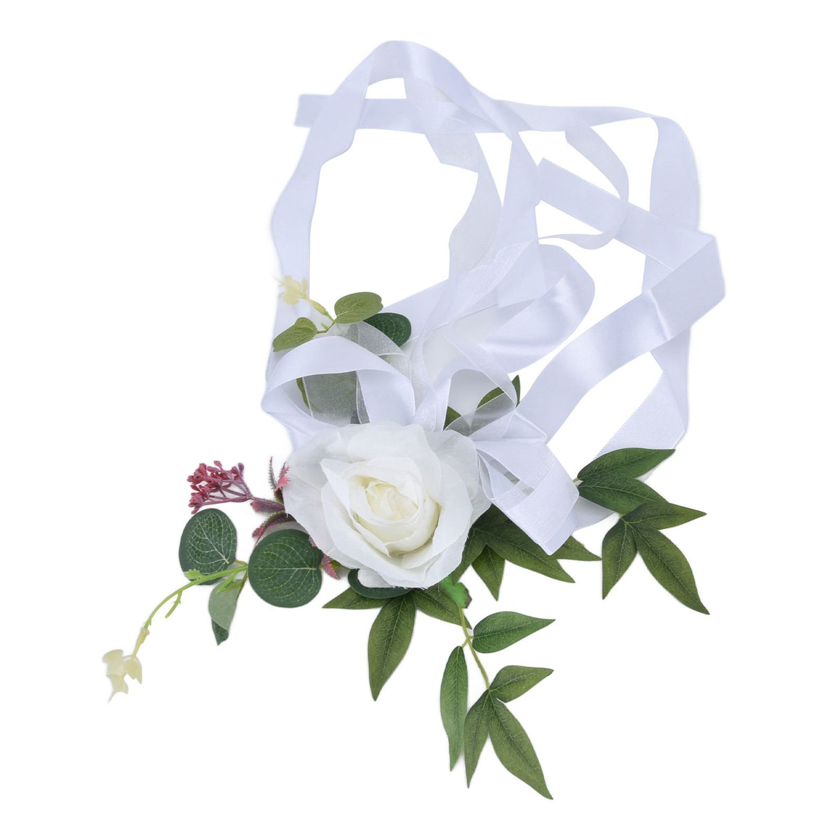 Wedding Chair Flower Nordic Style Simulation Wedding Chair Decoration for Photography Props Birthday Party Decor White