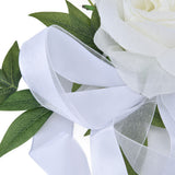 Wedding Chair Flower Nordic Style Simulation Wedding Chair Decoration for Photography Props Birthday Party Decor White