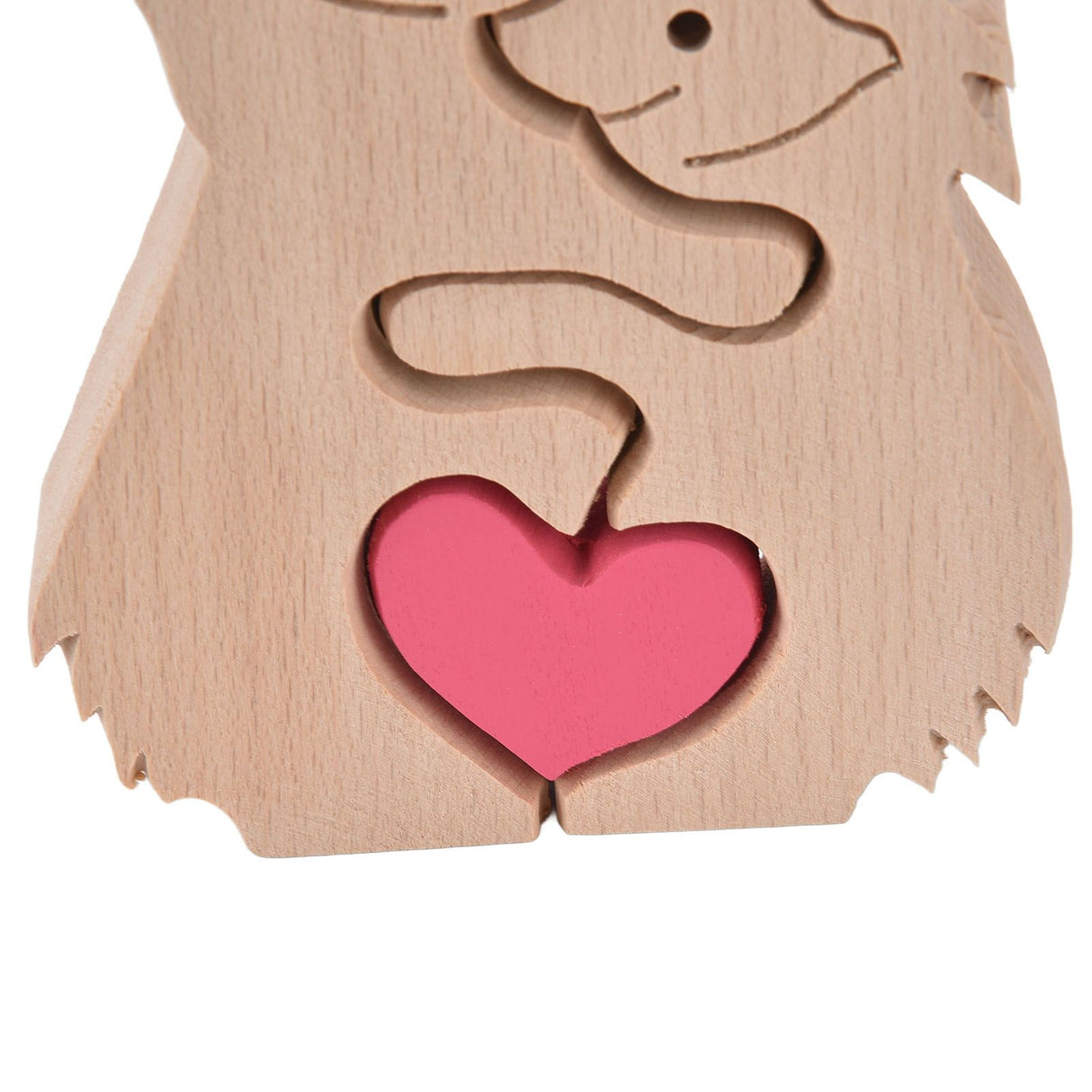 Wooden Animal Ornament Cute Shape Animal Family Handcrafted Mini Wooden Rabbits Statue for Home Decoration Gifts B13