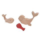 Wooden Animal Ornament Cute Shape Animal Family Handcrafted Mini Wooden Rabbits Statue for Home Decoration Gifts B11 R