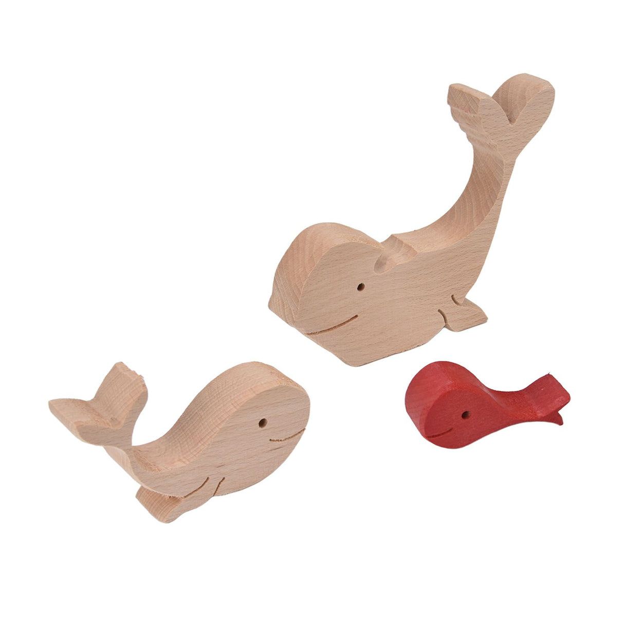 Wooden Animal Ornament Cute Shape Animal Family Handcrafted Mini Wooden Rabbits Statue for Home Decoration Gifts B11 R