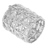 Makeup Brush Holder Crystal Metal Durable Elegant Style Wide Application Pen Holder for Brush Pencil Jewelry Silver