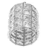 Makeup Brush Holder Crystal Metal Durable Elegant Style Wide Application Pen Holder for Brush Pencil Jewelry Silver - Close-Up Angle