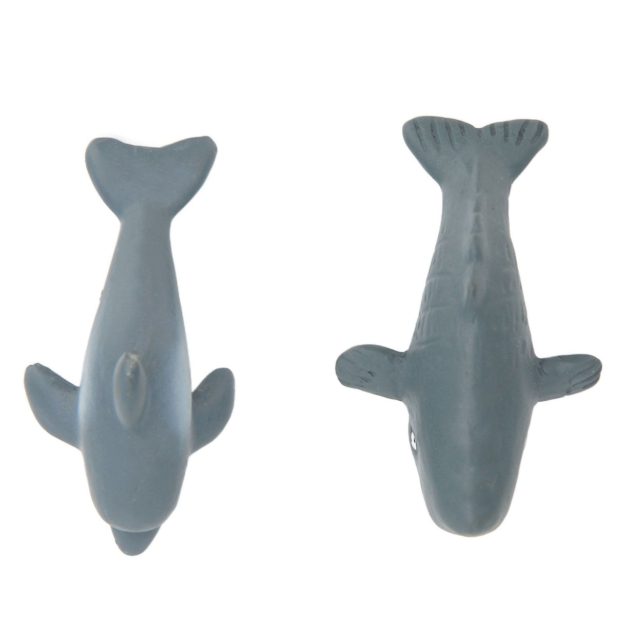 2PCS Whale Ornament Cute Whale Look Modern Style Whale Figurine Resin Ornament for Home Decoration Mini Garden Cake