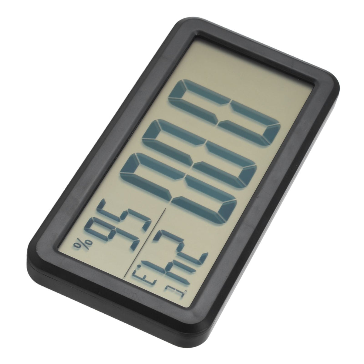 Digital Alarm Clock Portable Black Temperature Humidity Wall Mounted LCD Digital Electronic Clock for Dormitory Desktop