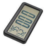 Digital Alarm Clock Portable Black Temperature Humidity Wall Mounted LCD Digital Electronic Clock for Dormitory Desktop