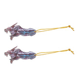 Dinosaur Pendant Acrylic Dinosaur Charm Home Decoration with Lanyard for Car Dinosaurs Themed Party 2 - Top-Down View