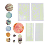 14pcs Glowing Planets Wall Stickers Glow in The Dark Star Solar System Decal for Children Bedroom Nursery Mini Solar System