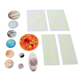 14pcs Glowing Planets Wall Stickers Glow in The Dark Star Solar System Decal for Children Bedroom Nursery Mini Solar System