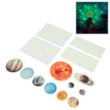 14pcs Glowing Planets Wall Stickers Glow in The Dark Star Solar System Decal for Children Bedroom Nursery Mini Solar System