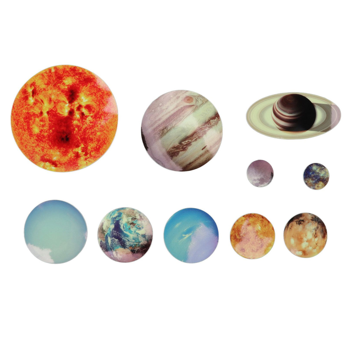14pcs Glowing Planets Wall Stickers Glow in The Dark Star Solar System Decal for Children Bedroom Nursery Mini Solar System