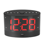 Digital Alarm Clock USB Charging Alarm Clock with 3 Vibration Modes and 2 Time Modes - Front View