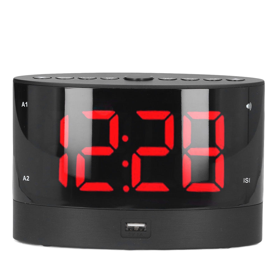 Digital Alarm Clock USB Charging Alarm Clock with 3 Vibration Modes and 2 Time Modes