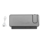 Digital Alarm Clock 180° Rotatable Projection 4 Level Brightness LED Mirror Display for Home Office Bedroom White Light