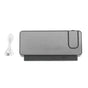 Digital Alarm Clock 180° Rotatable Projection 4 Level Brightness LED Mirror Display for Home Office Bedroom White Light