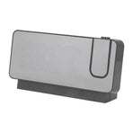 Digital Alarm Clock 180° Rotatable Projection 4 Level Brightness LED Mirror Display for Home Office Bedroom White Light