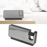 Digital Alarm Clock 180° Rotatable Projection 4 Level Brightness LED Mirror Display for Home Office Bedroom White Light