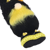 Faceless Doll Delicate Cute Mascot Plush Gnome with Yellow Sunflower Flower Gnome Doll for Easter Wedding Birthday Black