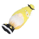 Faceless Doll Delicate Cute Mascot Plush Gnome with Yellow Sunflower Flower Gnome Doll for Easter Wedding Birthday Yellow - 45-Degree Angle