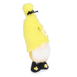 Faceless Doll Delicate Cute Mascot Plush Gnome with Yellow Sunflower Flower Gnome Doll for Easter Wedding Birthday Yellow