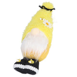 Faceless Doll Delicate Cute Mascot Plush Gnome with Yellow Sunflower Flower Gnome Doll for Easter Wedding Birthday Yellow