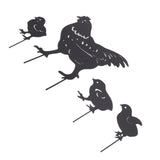 4Pcs Hen Chicken Silhouette Hollow Stake Design Cute Hen Chicken Design Durable Metal Chicken Yard Art