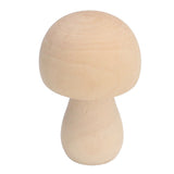 40pcs Unfinished Wooden Mushroom Unpainted Natural Wood Mushroom Decoration for DIY Decoration - Extra Image