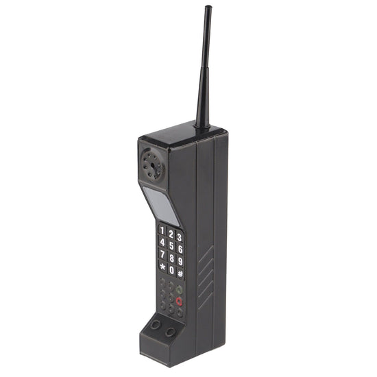 Retro Brick Cell Phone Ornament Vintage Cellular Phone Model Simulation Photographic Props Stylized Ornaments Black