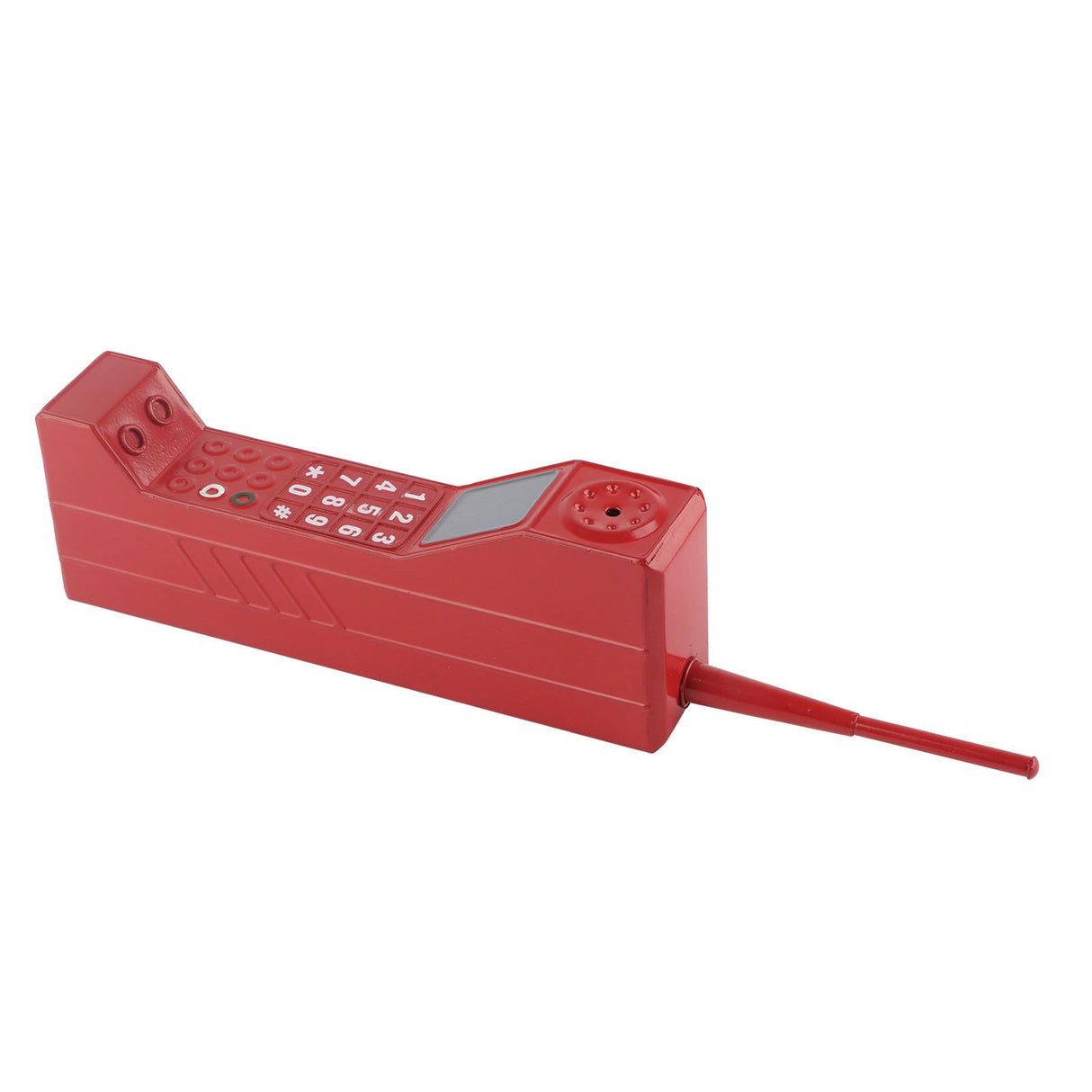 Retro Brick Cell Phone Ornament Vintage Cellular Phone Model Simulation Photographic Props Stylized Ornaments Red